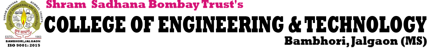 SSBTs College Of Engineering Jalgaon